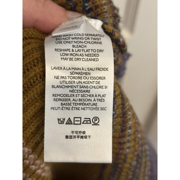 Anthropologie Eloise Space-Dyed Ribbed Knit Midi Dress Rainbow XS $150 - Picture 8 of 9